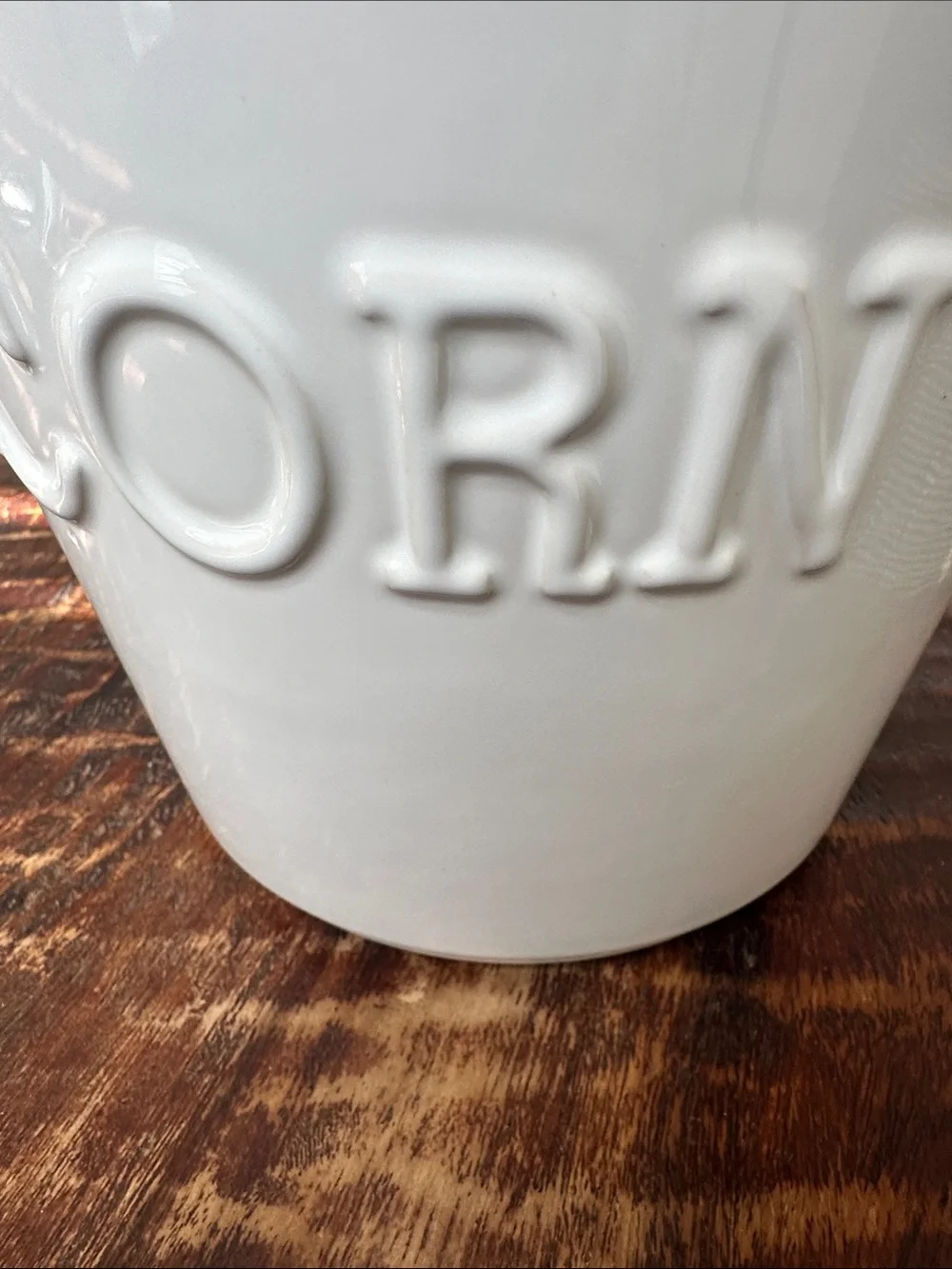 Crate & Barrel Ceramic Popcorn Bucket